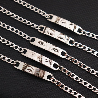 Bracelet gravé avec vos yeux — Personnalisé | Atelier Gohuos