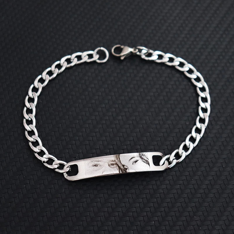 Bracelet gravé avec vos yeux — Personnalisé | Atelier Gohuos