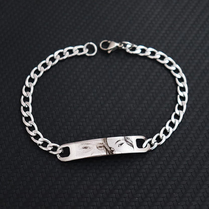 Bracelet gravé avec vos yeux — Personnalisé | Atelier Gohuos