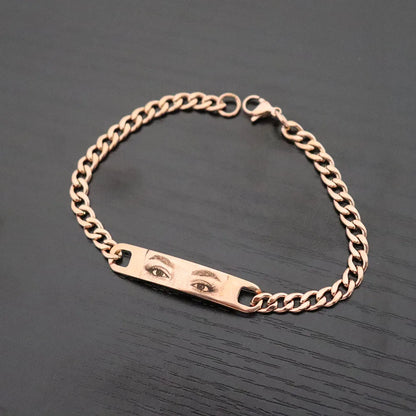 Bracelet gravé avec vos yeux — Personnalisé | Atelier Gohuos