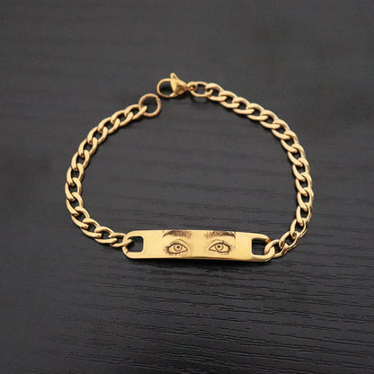 Bracelet gravé avec vos yeux — Personnalisé | Atelier Gohuos