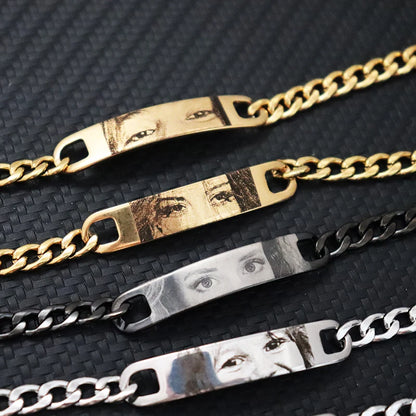 Bracelet gravé avec vos yeux — Personnalisé | Atelier Gohuos